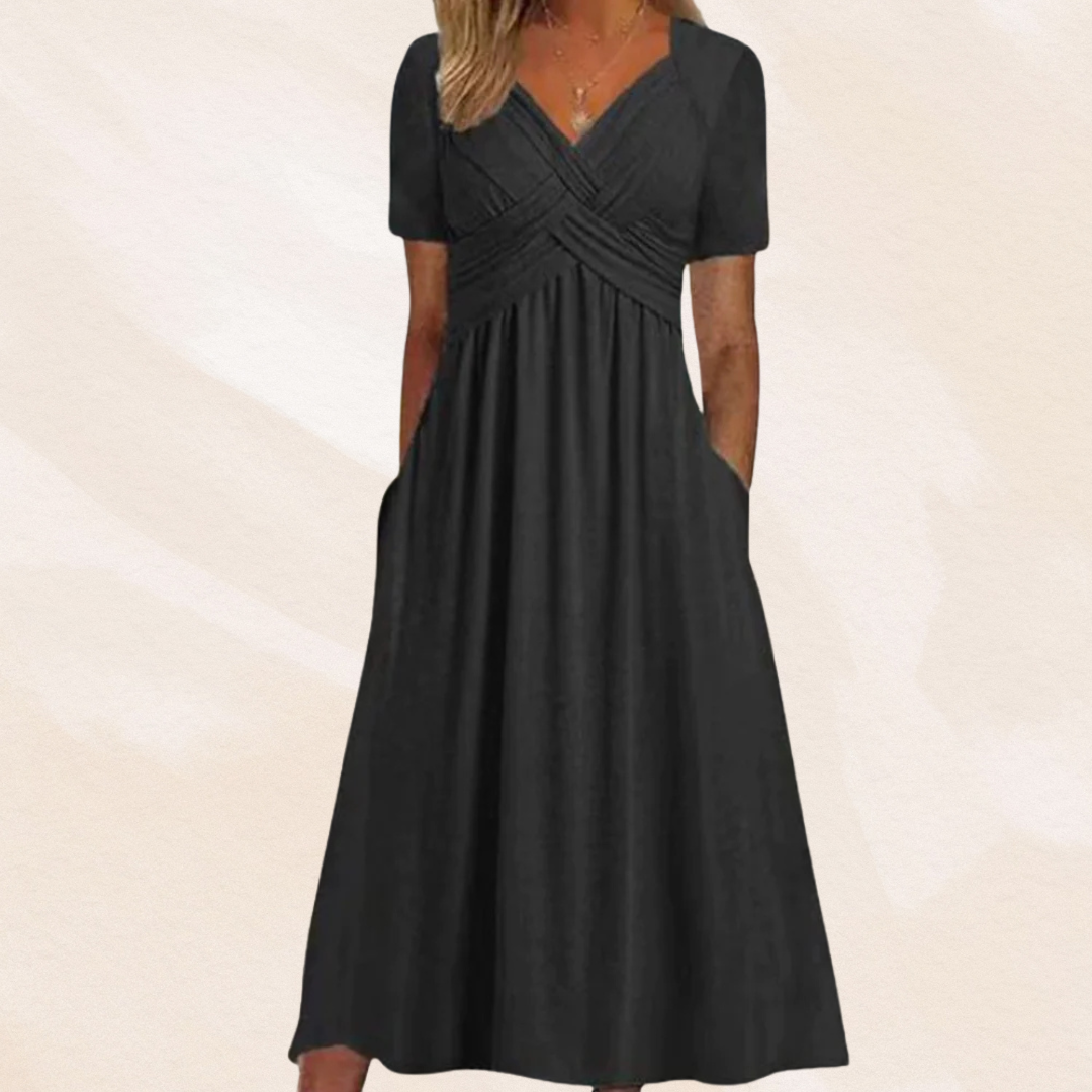 LORA | Chic V-hals Kjole