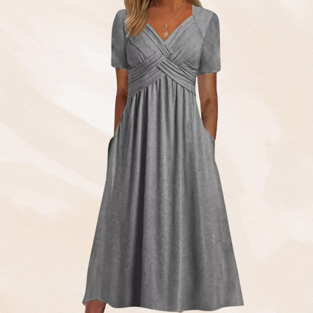 LORA | Chic V-hals Kjole